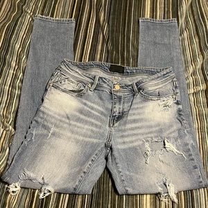 Buckle Black Jeans “Ankle Skinny”